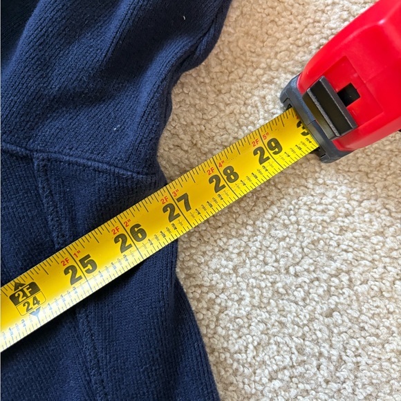 Vintage 90s Navy Blue Polo Ralph Lauren Full Zip Sweater XL Red Pony - Picture 5 of 7